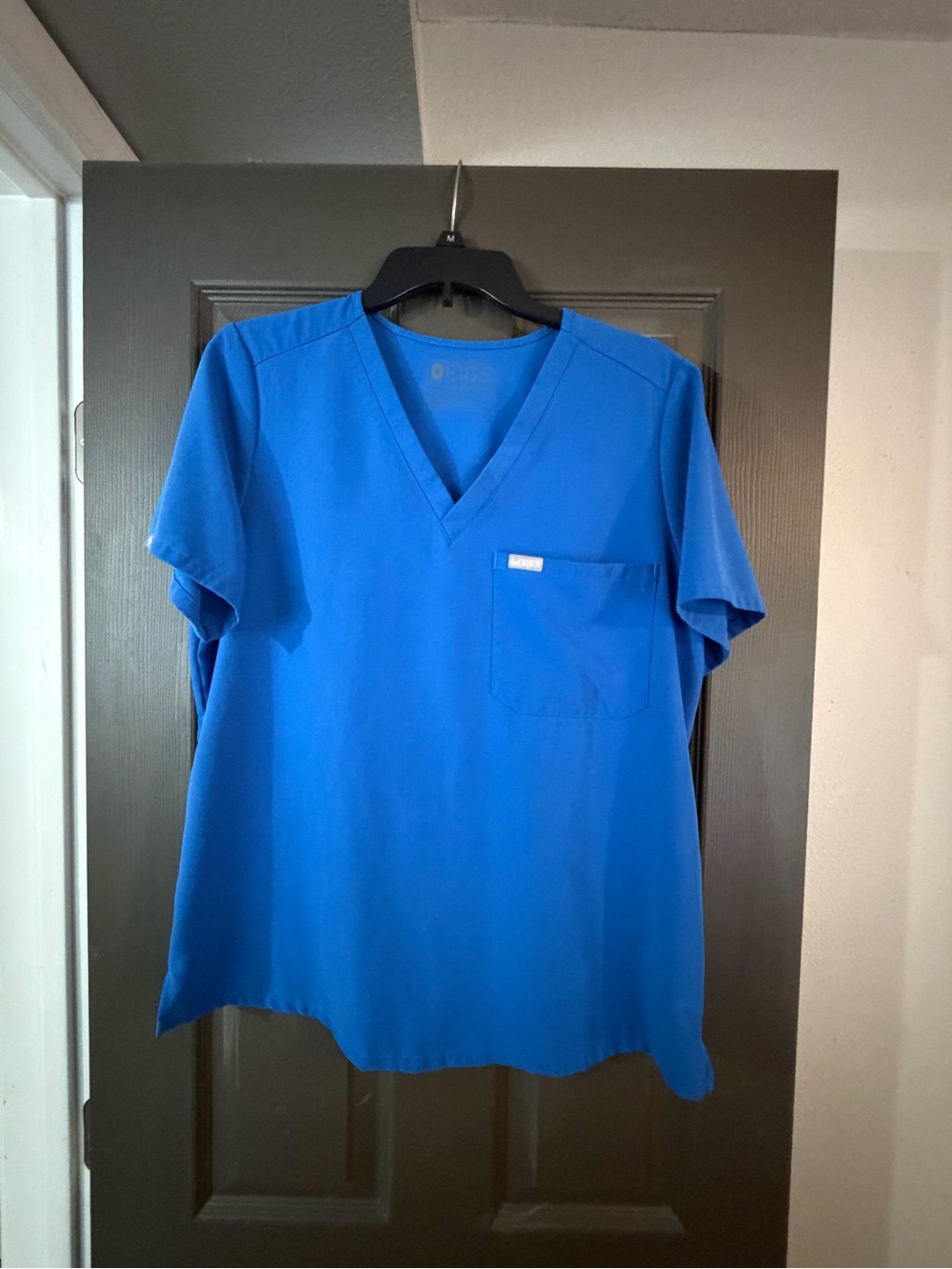 Figs Women's V-Neck Scrub Top in Royal Blue Like New.  Multiple available